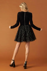 CAFÉ CONVERSATION WOVEN MINI DRESS - Flying Tomato - Flyclothing LLC