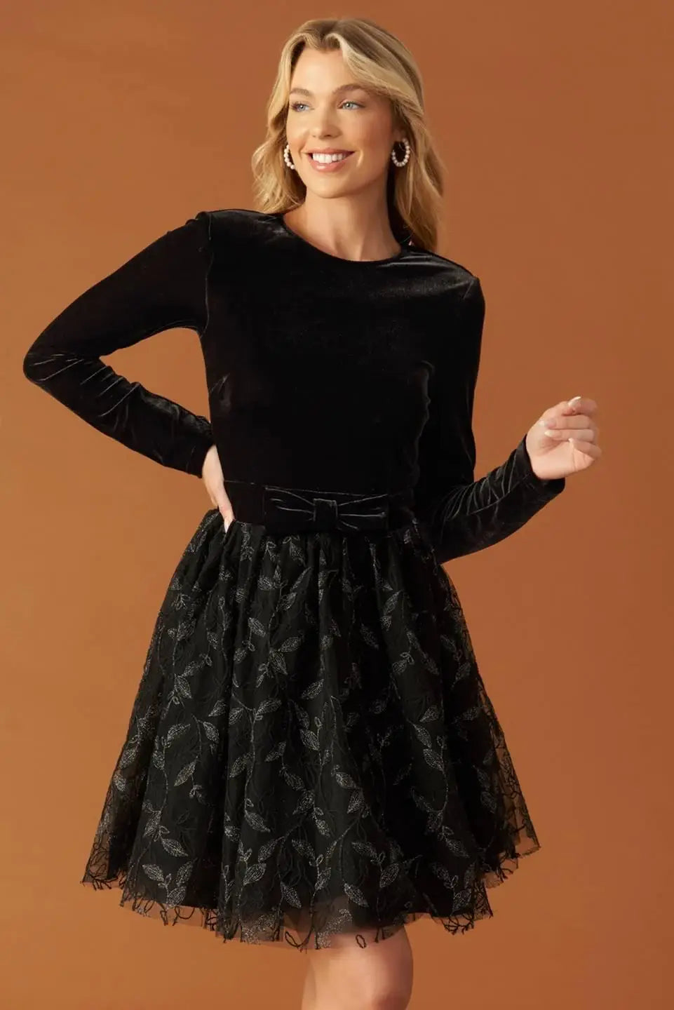 CAFÉ CONVERSATION WOVEN MINI DRESS - Flying Tomato - Flyclothing LLC