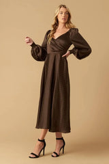 ROMANTIC LOVER EMBELLISHED WOVEN MIDI DRESS - Flying Tomato - Flyclothing LLC