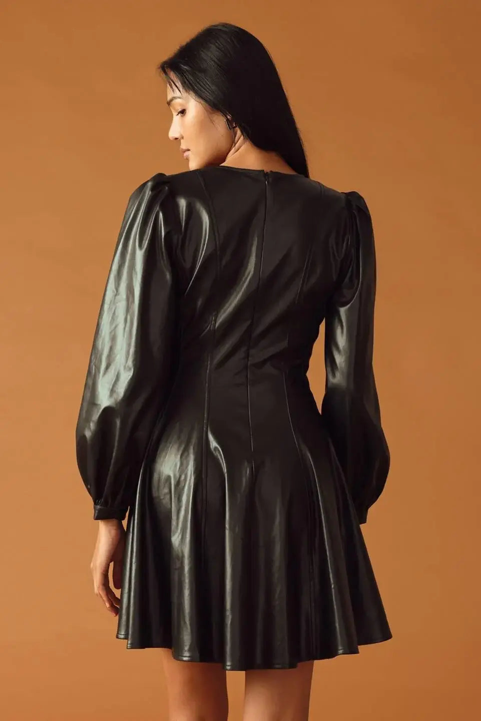 CHANGE OF PACE FAUX LEATHER MINI DRESS - Flying Tomato - Flyclothing LLC