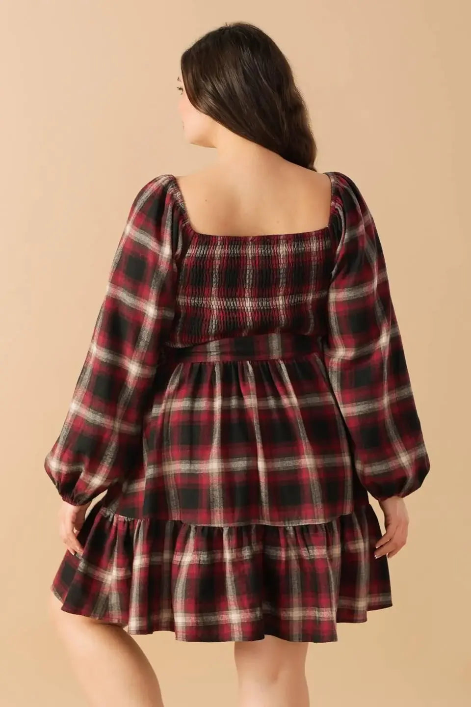 BE WITH YOU WOVEN PLAID MINI DRESS - Flying Tomato - Flyclothing LLC
