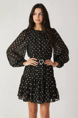 DANCING IN THE RAIN WOVEN MINI DRESS - Flying Tomato - Flyclothing LLC