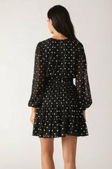DANCING IN THE RAIN WOVEN MINI DRESS - Flying Tomato - Flyclothing LLC