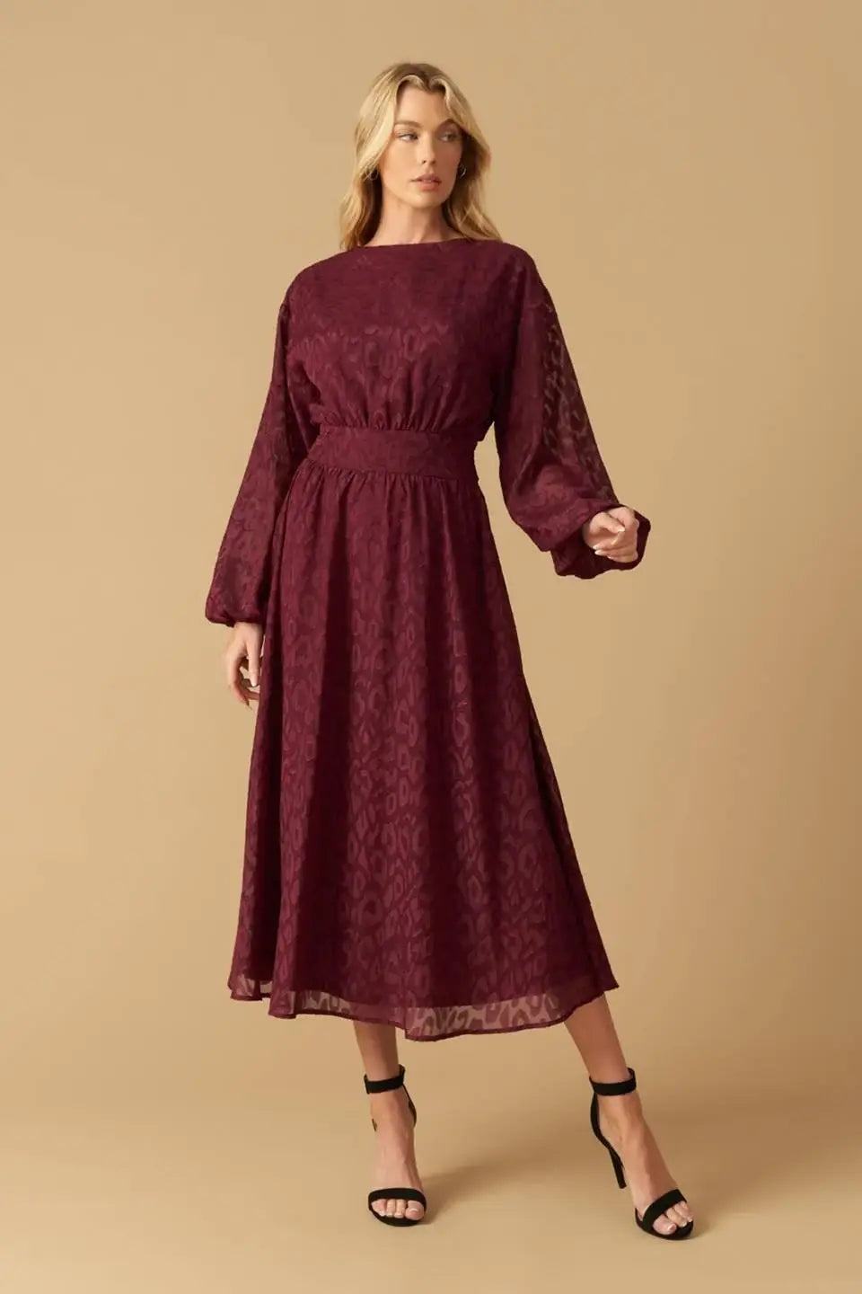 TOO GOOD TO BE TRUE WOVEN MIDI DRESS - Flying Tomato - Flyclothing LLC