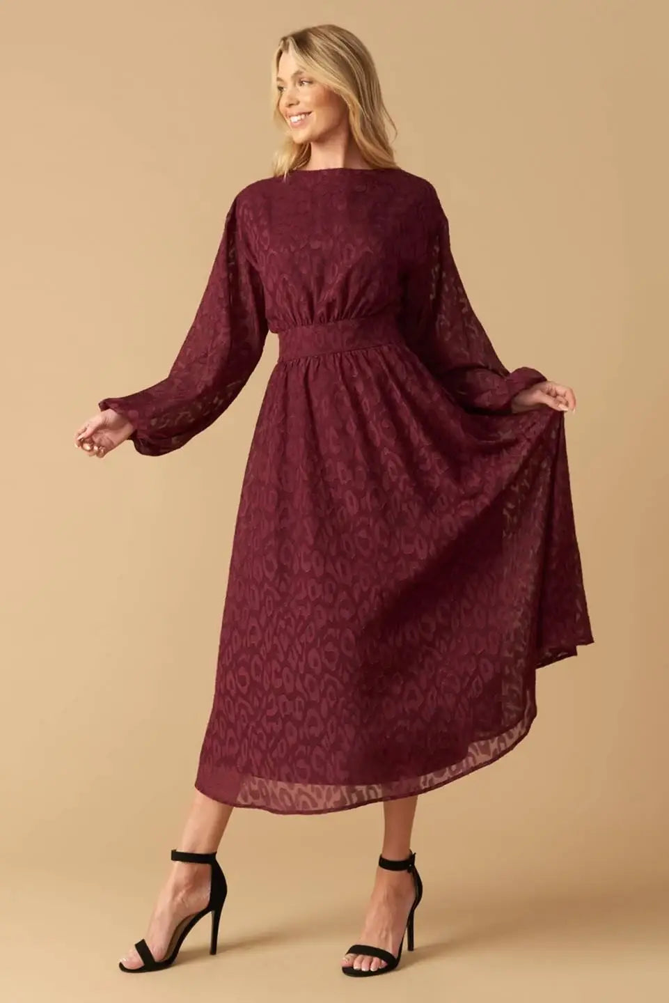 TOO GOOD TO BE TRUE WOVEN MIDI DRESS - Flying Tomato - Flyclothing LLC