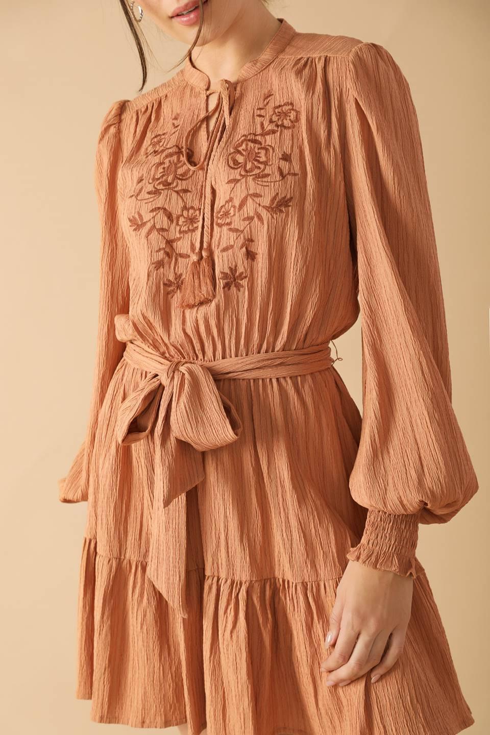 WANDERING MIND WOVEN MINI DRESS - Flying Tomato - Flyclothing LLC