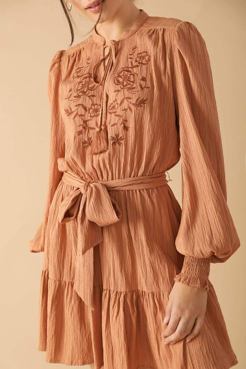 WANDERING MIND WOVEN MINI DRESS - Flying Tomato - Flyclothing LLC