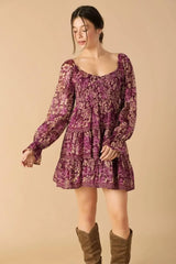 SERENE RADIANCE WOVEN MINI DRESS - Flying Tomato - Flyclothing LLC