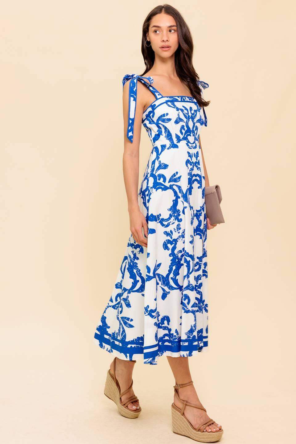 ADAIR PASSPORT TO THE SUN WOVEN MIDI DRESS - Flying Tomato - Flyclothing LLC