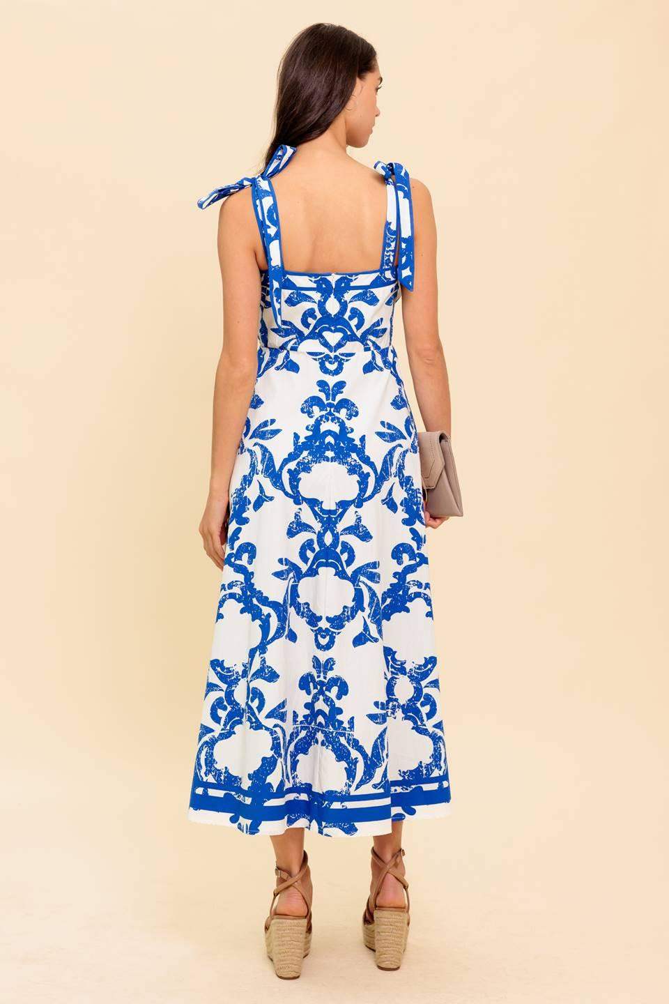 ADAIR PASSPORT TO THE SUN WOVEN MIDI DRESS - Flying Tomato - Flyclothing LLC