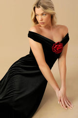 BE THERE FOR YOU VELVET MIDI DRESS - Flying Tomato - Flyclothing LLC