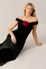 BE THERE FOR YOU VELVET MIDI DRESS - Flying Tomato - Flyclothing LLC