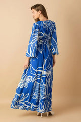DANCING DEWDROPS WOVEN MAXI DRESS - Flying Tomato - Flyclothing LLC