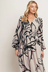 DANCING DEWDROPS WOVEN MAXI DRESS - Flying Tomato - Flyclothing LLC