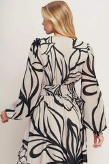 DANCING DEWDROPS WOVEN MAXI DRESS - Flying Tomato - Flyclothing LLC