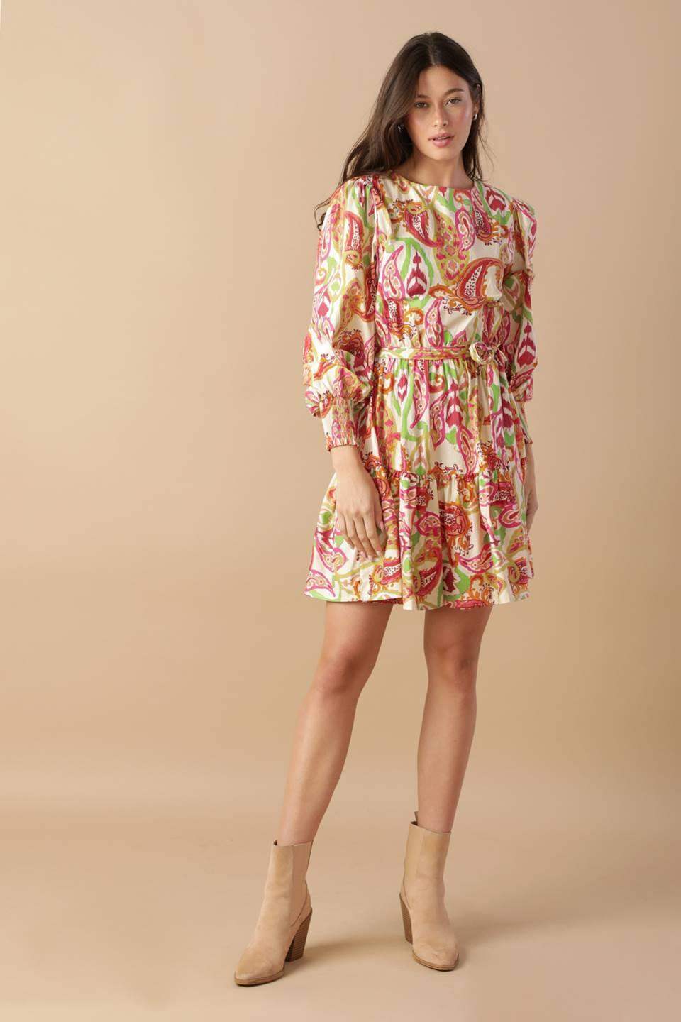 DREAM WEAVER WOVEN MINI DRESS - Flying Tomato - Flyclothing LLC