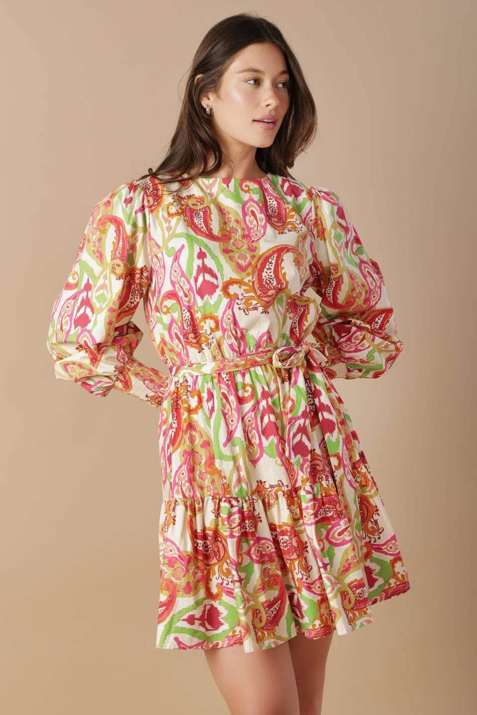 DREAM WEAVER WOVEN MINI DRESS - Flying Tomato - Flyclothing LLC