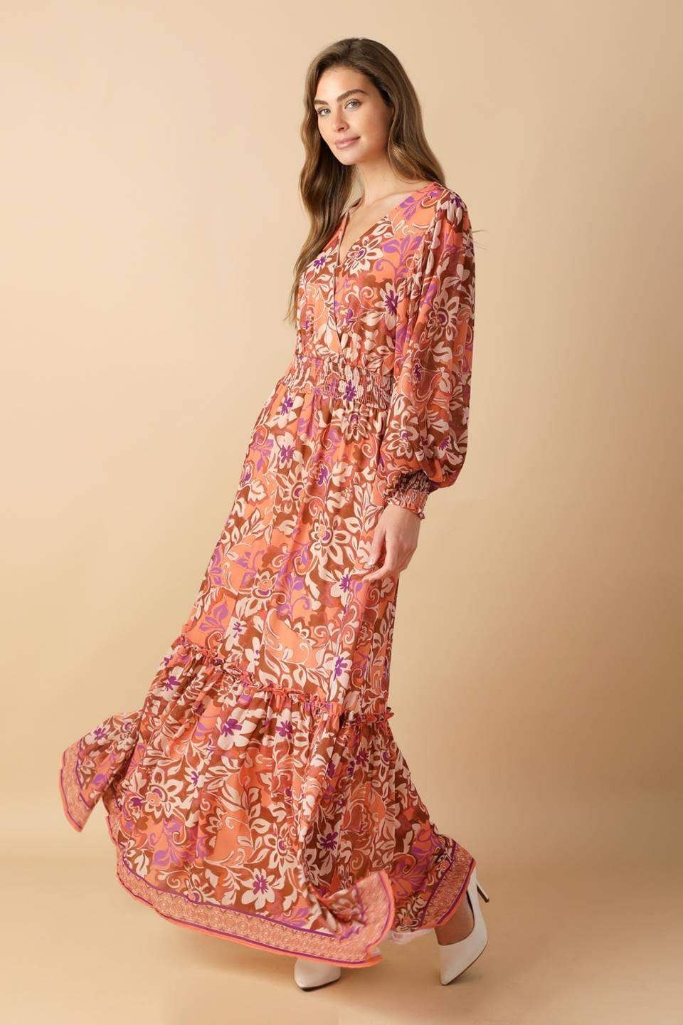 WHISPERING WILLOWS WOVEN MAXI DRESS - Flying Tomato - Flyclothing LLC
