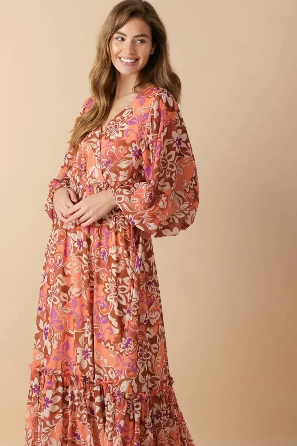 WHISPERING WILLOWS WOVEN MAXI DRESS - Flying Tomato - Flyclothing LLC