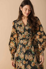 TIME TO EVOLVE WOVEN MIDI DRESS - Flying Tomato - Flyclothing LLC