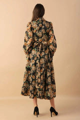 TIME TO EVOLVE WOVEN MIDI DRESS - Flying Tomato - Flyclothing LLC