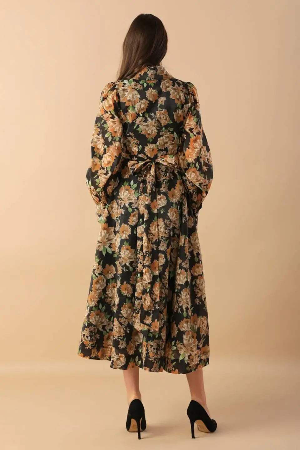 TIME TO EVOLVE WOVEN MIDI DRESS - Flying Tomato - Flyclothing LLC