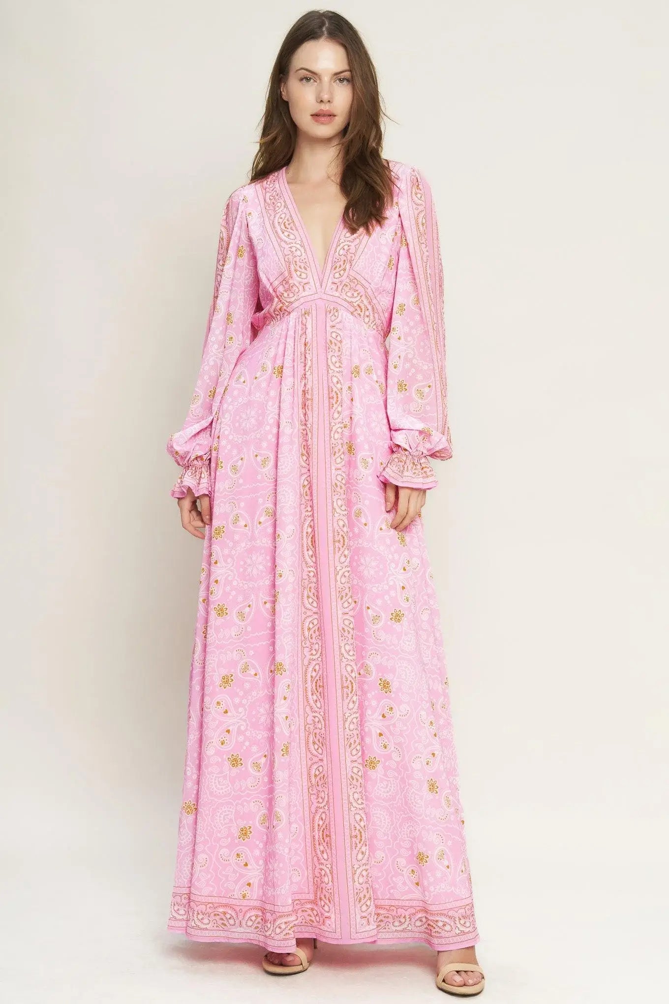 RIPPLES OF TIME WOVEN MAXI DRESS - Flying Tomato - Flyclothing LLC