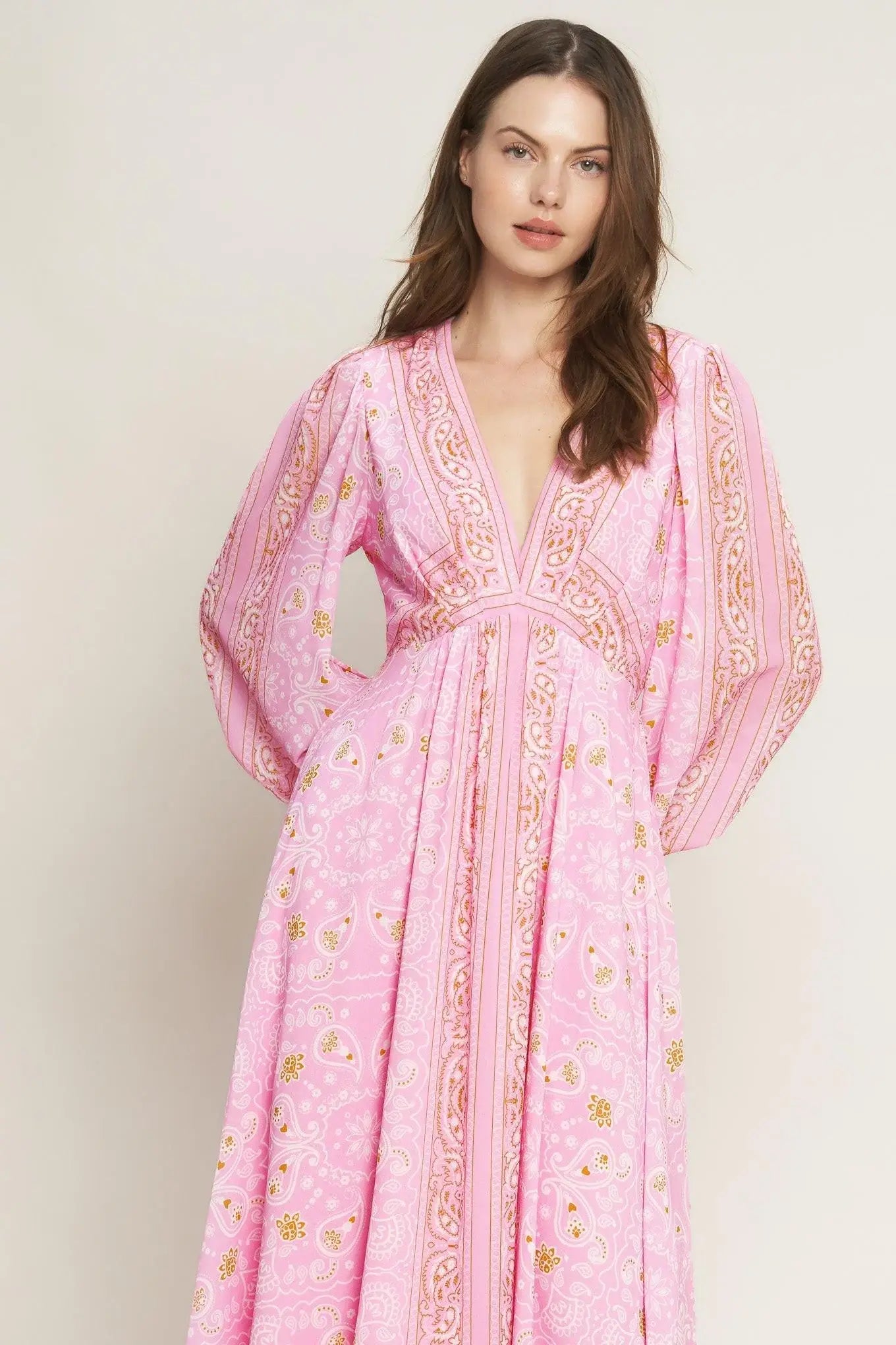 RIPPLES OF TIME WOVEN MAXI DRESS - Flying Tomato - Flyclothing LLC