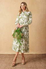 WANT YOU AROUND WOVEN MIDI DRESS - Flying Tomato - Flyclothing LLC