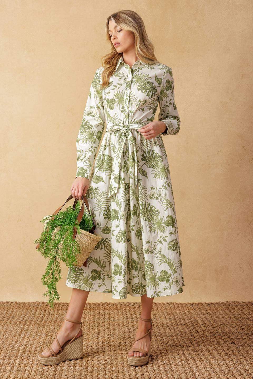 WANT YOU AROUND WOVEN MIDI DRESS - Flying Tomato - Flyclothing LLC