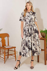 ALL YOU DO WOVEN MIDI DRESS - Flying Tomato - Flyclothing LLC