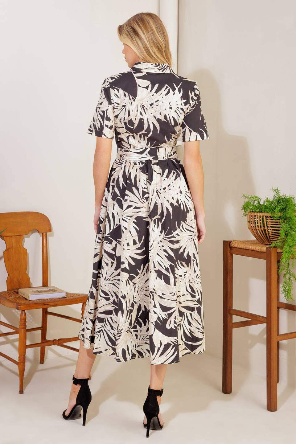 ALL YOU DO WOVEN MIDI DRESS - Flying Tomato - Flyclothing LLC