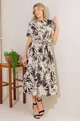 ALL YOU DO WOVEN MIDI DRESS - Flying Tomato - Flyclothing LLC