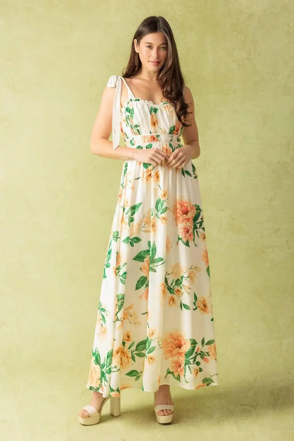 A PERFECT MATCH WOVEN MAXI DRESS - Flying Tomato - Flyclothing LLC