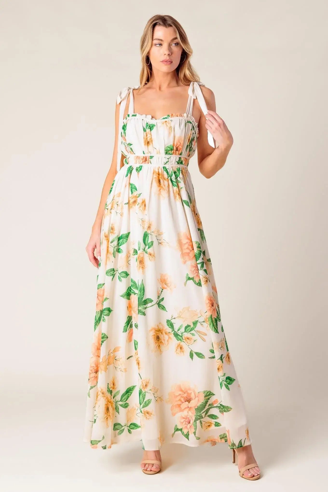 A PERFECT MATCH WOVEN MAXI DRESS - Flying Tomato - Flyclothing LLC