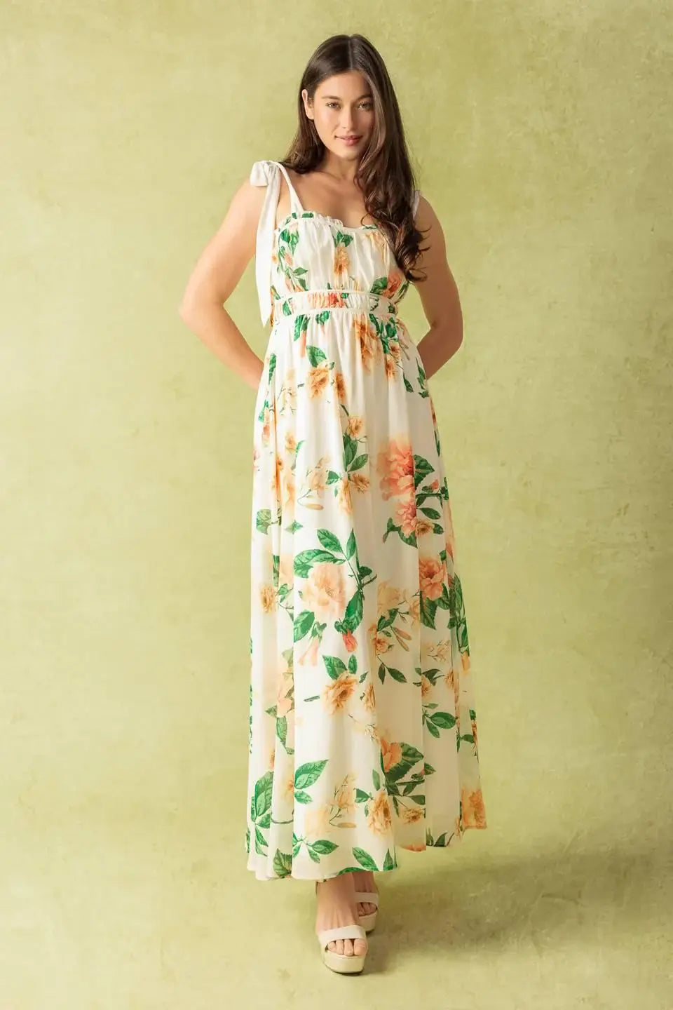 A PERFECT MATCH WOVEN MAXI DRESS - Flying Tomato - Flyclothing LLC