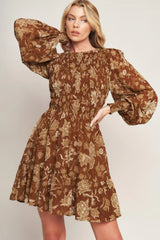 SWEET REMINISCENCE WOVEN MINI DRESS - Flying Tomato - Flyclothing LLC
