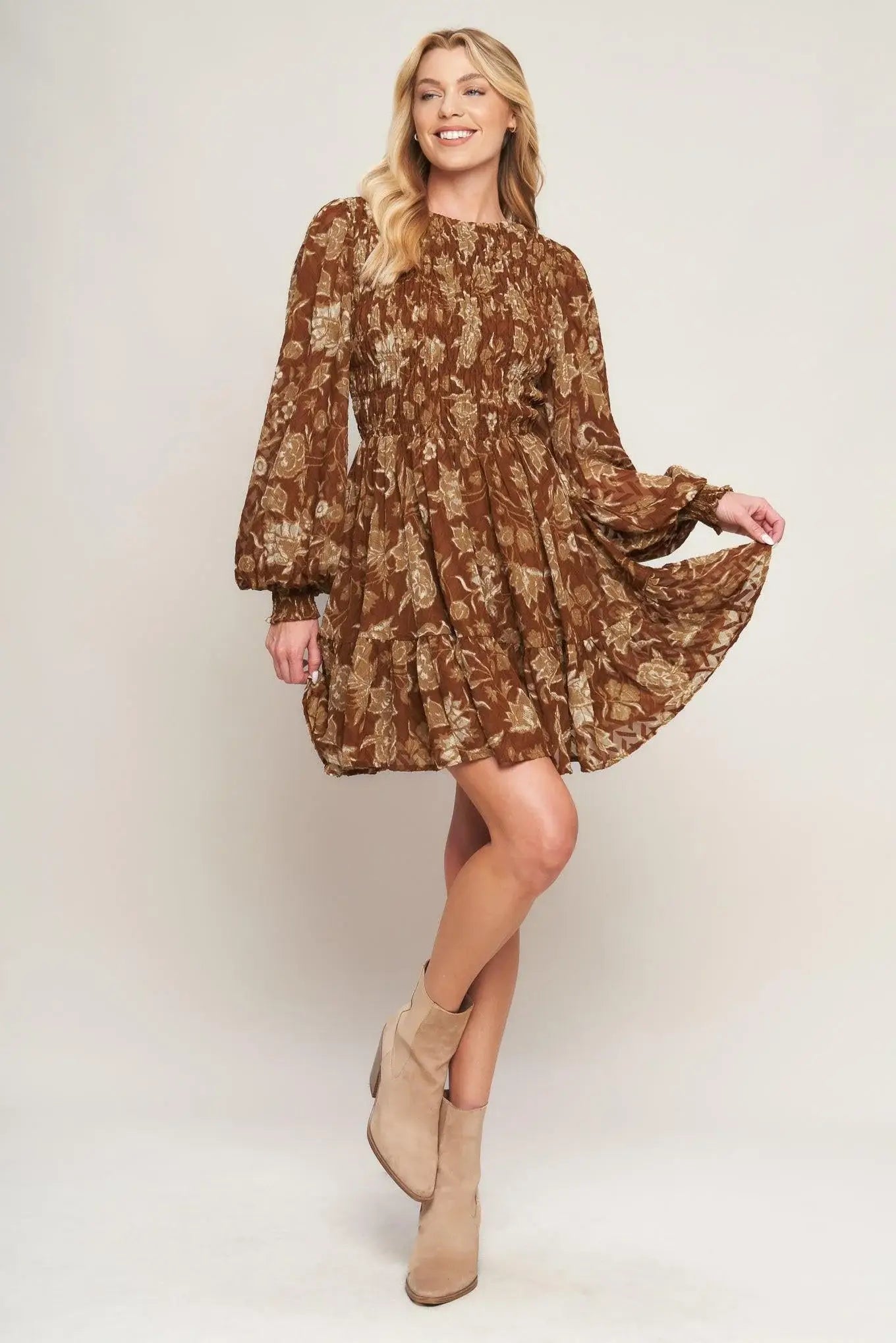 SWEET REMINISCENCE WOVEN MINI DRESS - Flying Tomato - Flyclothing LLC