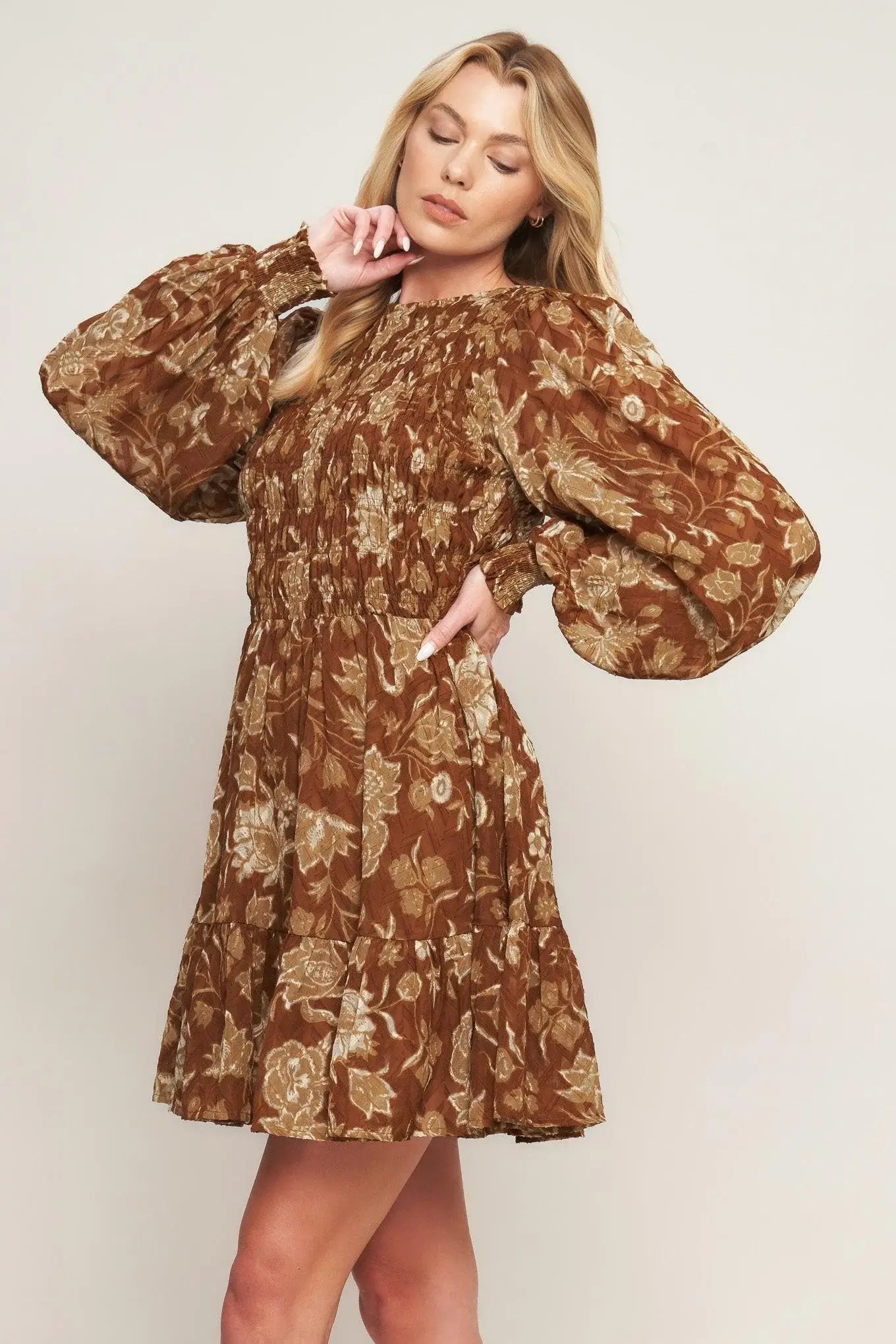 SWEET REMINISCENCE WOVEN MINI DRESS - Flying Tomato - Flyclothing LLC