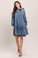 COMMON GROUND LIGHT WEIGHT DENIM MINI DRESS - Flying Tomato - Flyclothing LLC