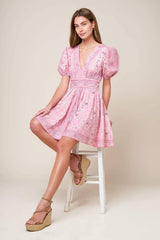 EXCEPTIONALLY PRISTINE WOVEN MINI DRESS - Flying Tomato - Flyclothing LLC