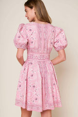 EXCEPTIONALLY PRISTINE WOVEN MINI DRESS - Flying Tomato - Flyclothing LLC