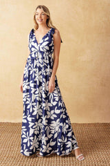 TWILIGHT VENTURE WOVEN MAXI DRESS - Flying Tomato - Flyclothing LLC