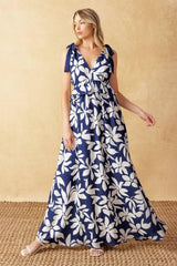 TWILIGHT VENTURE WOVEN MAXI DRESS - Flying Tomato - Flyclothing LLC