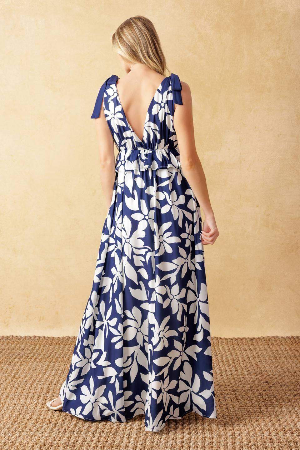 TWILIGHT VENTURE WOVEN MAXI DRESS - Flying Tomato - Flyclothing LLC