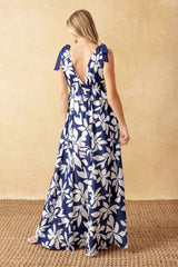 TWILIGHT VENTURE WOVEN MAXI DRESS - Flying Tomato - Flyclothing LLC