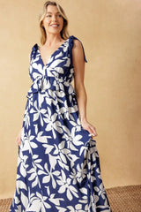 TWILIGHT VENTURE WOVEN MAXI DRESS - Flying Tomato - Flyclothing LLC