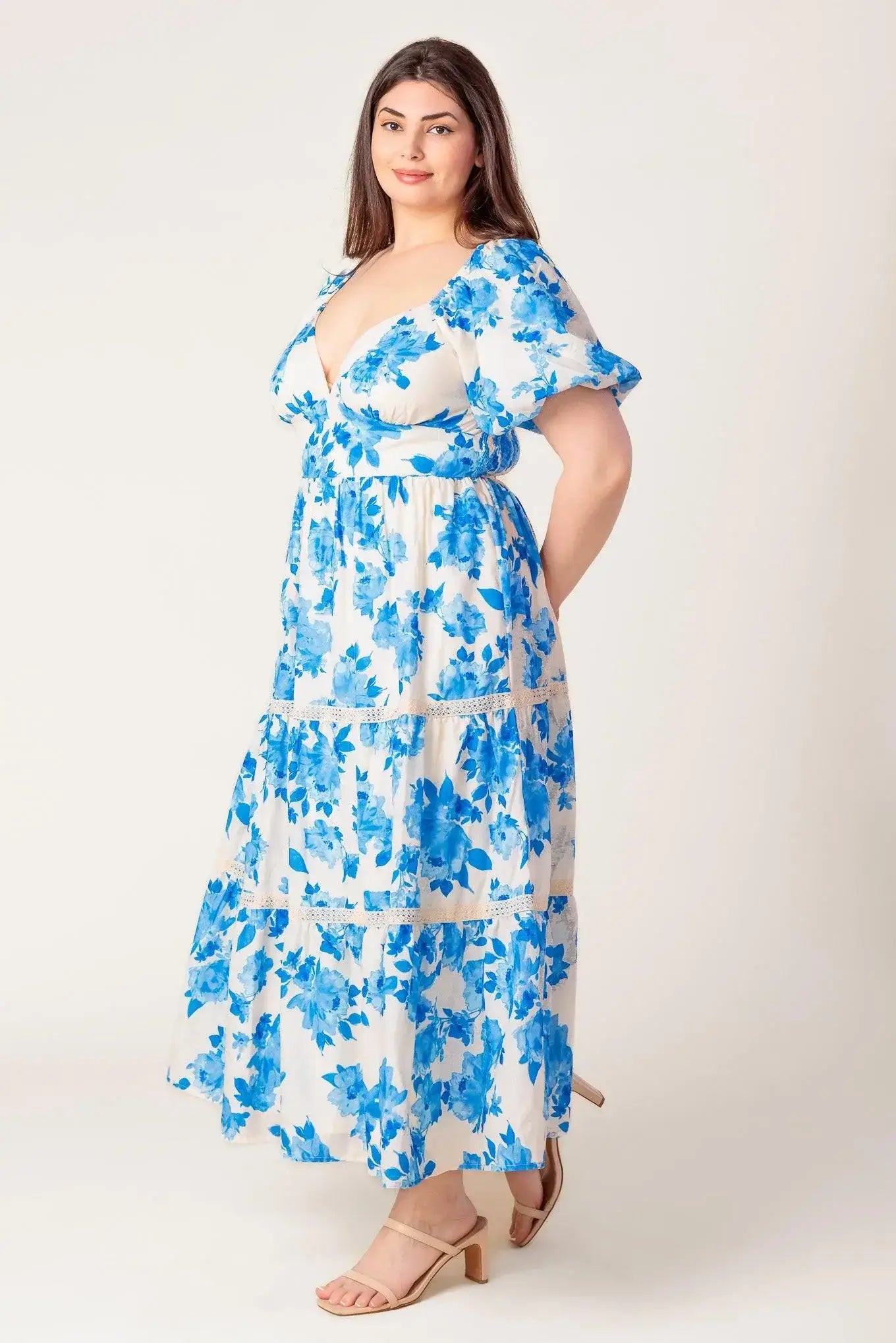 BLOOMING DAY WOVEN MIDI DRESS - Flying Tomato - Flyclothing LLC
