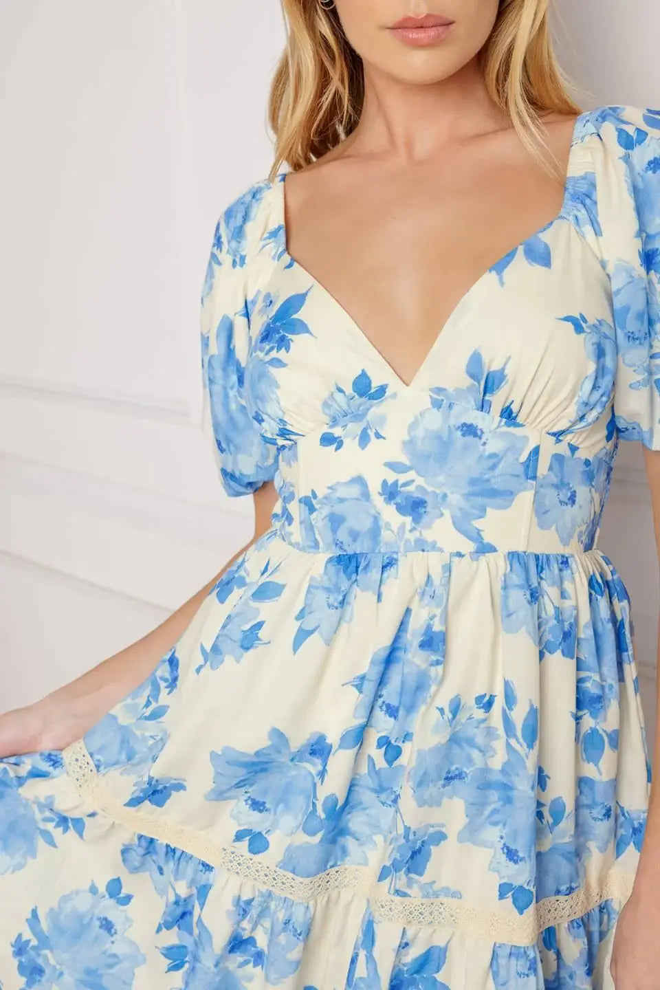 BLOOMING DAY WOVEN MIDI DRESS - Flying Tomato - Flyclothing LLC
