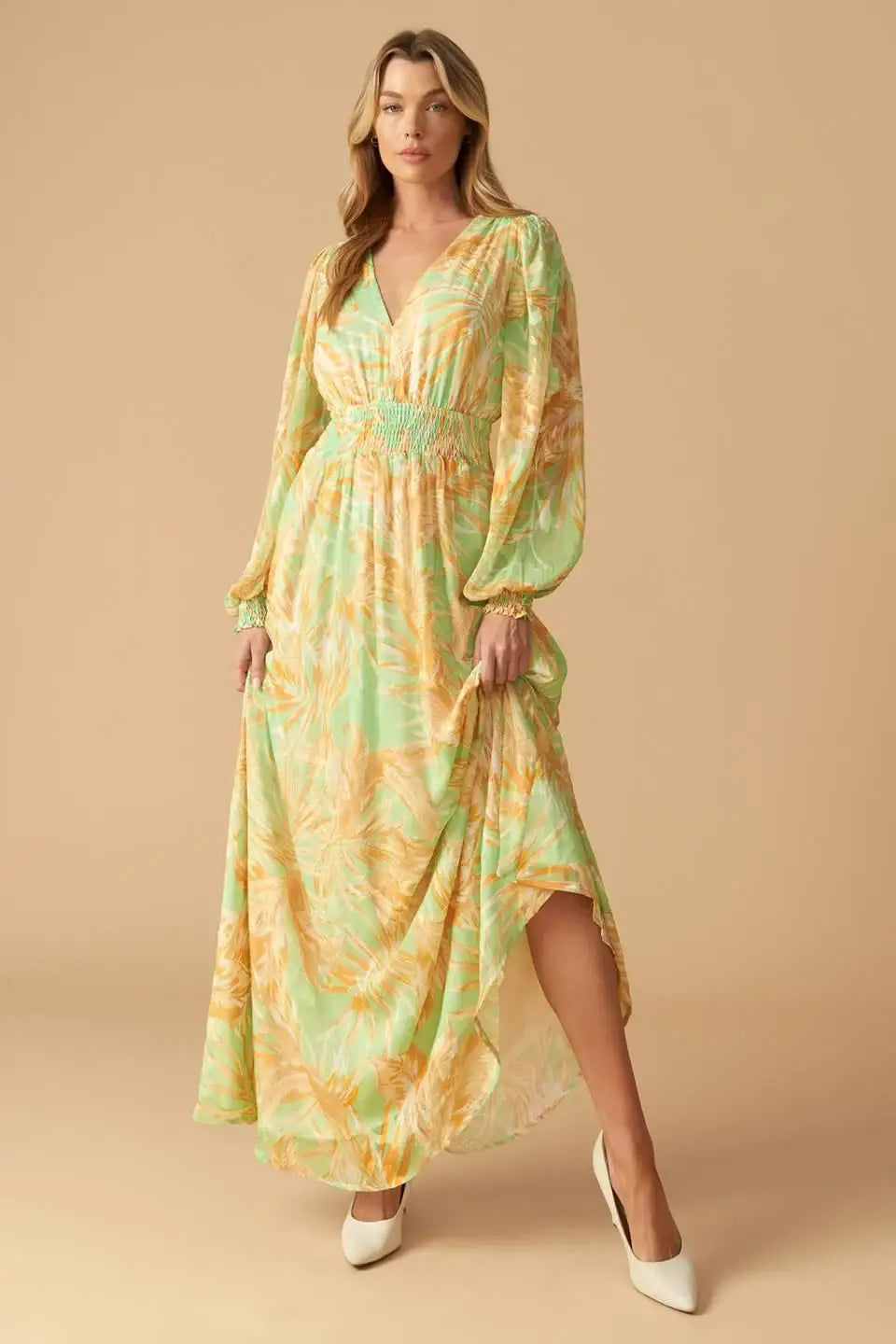 SUNSET SASHAY WOVEN MAXI DRESS - Flying Tomato - Flyclothing LLC